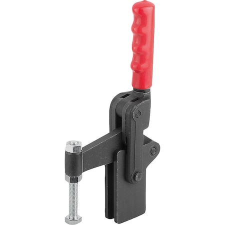 Kipp Toggle Clamp Vertical Heavy Vers, Vertical Foot F1=14000, Fixed Clamping Spindle M16X150, Steel Hard K1250.014000